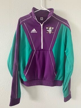 Adidas Throwback Anaheim Ducks Hockey Pullover Sweatshirt
